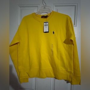 NWT Ralph Lauren Yellow Women’s sweater size medium